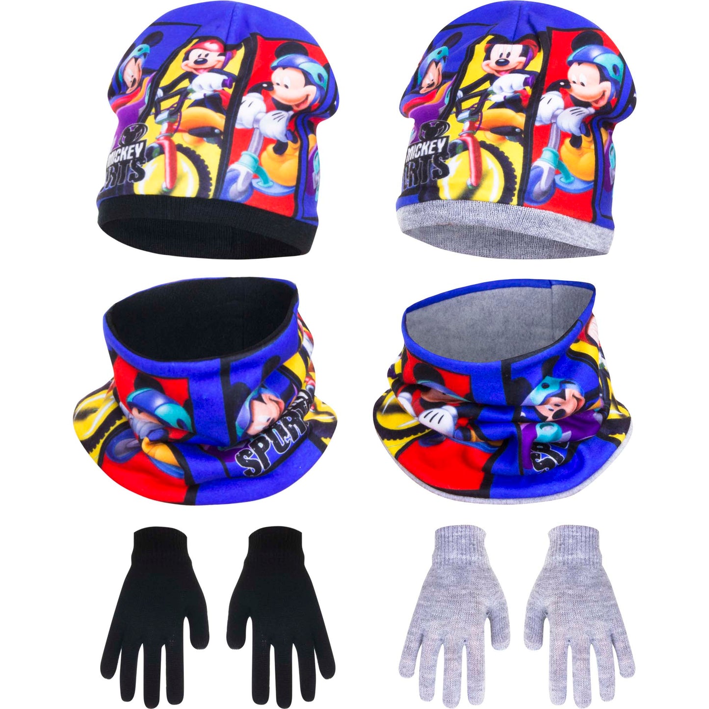 Mickey Mouse Sports Hat Snood & gloves