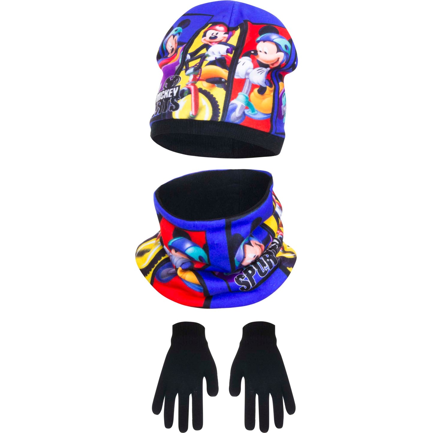 Mickey Mouse Sports Hat Snood & gloves