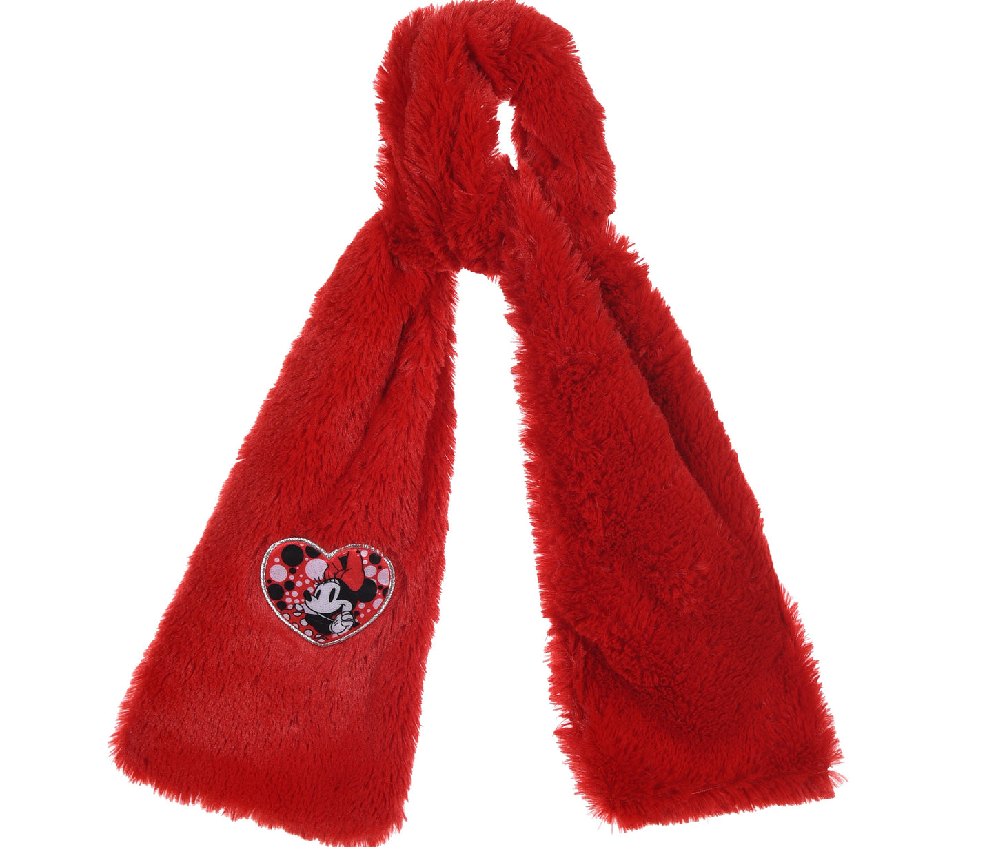 Minnie Mouse Hat, Scarf And Gloves Set Red/Grey