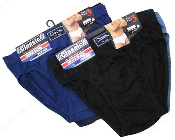 Classic Sport Men's Plus Size Hipster Briefs 3pk