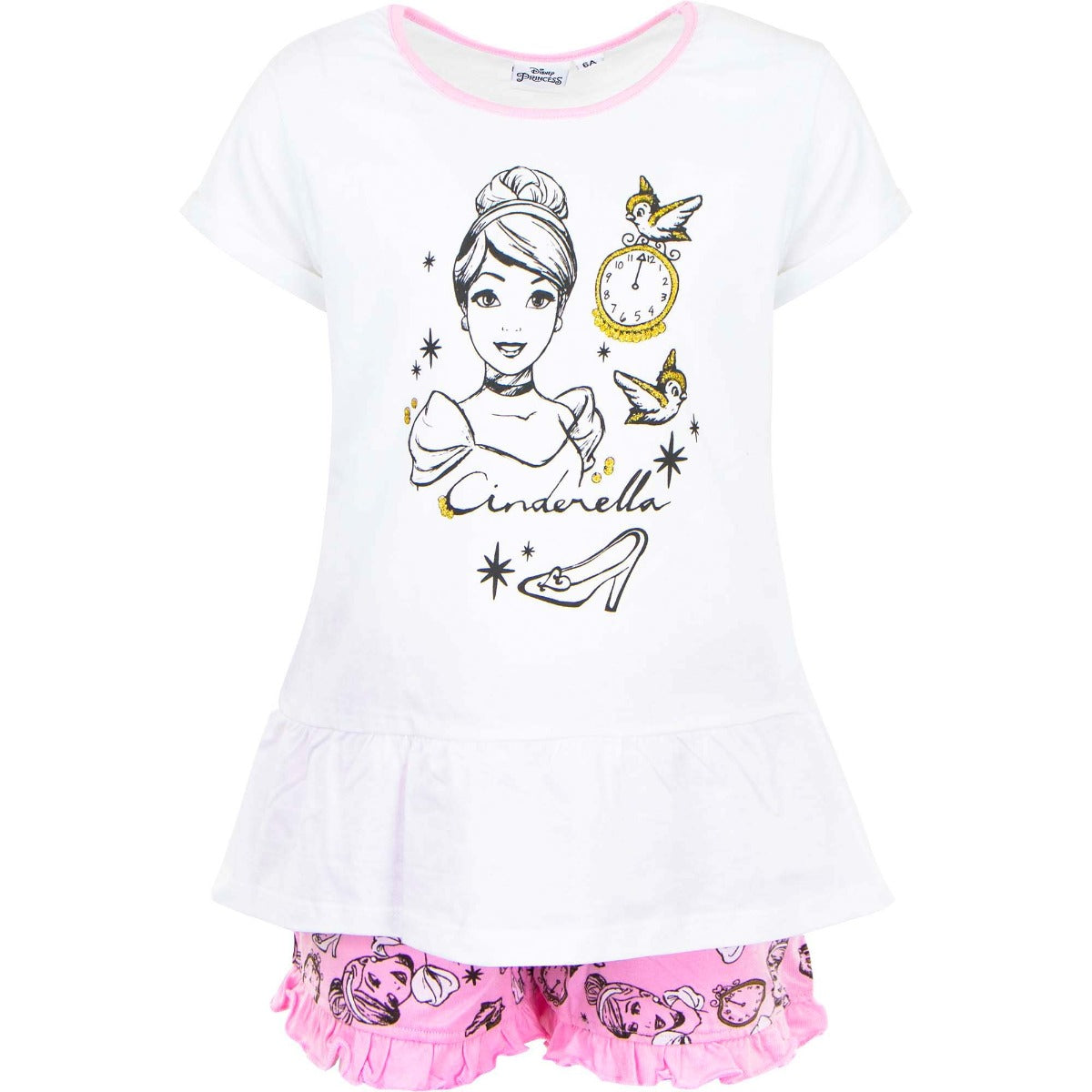 Disney Princess Short Pyjamas - Cinderella Running Low