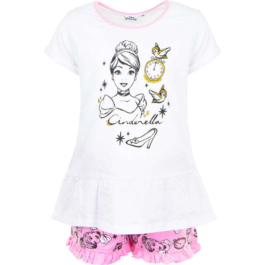 Disney Princess Short Pyjamas - Cinderella Running Low