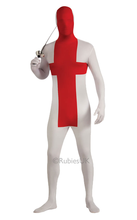 2nd Skin ' St George England Flag' Fancy Dress