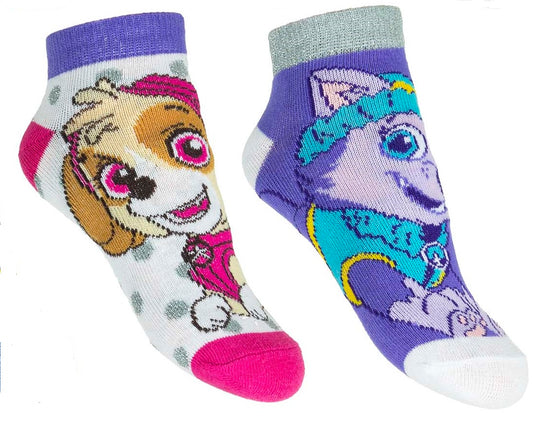 Girls Paw Patrol Trainer Socks