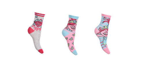 Girls Trolls Socks 3PK