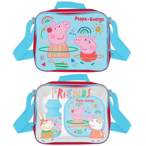 Peppa and George Pig lunch bag 3 piece set